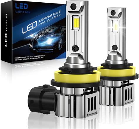 Bllixyyn H11 Led Bulbs 2024 Newest 80w 18000lm H8 H9 H16 Fog Light Bulb 600