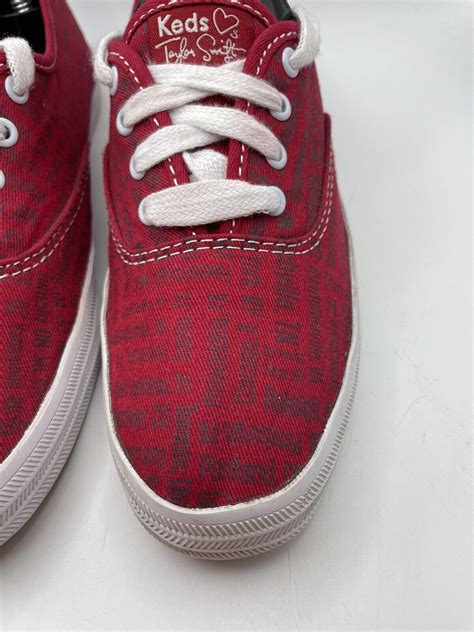 Ked's Taylor Swift Rare Album Red Sneaker Shoe Eras T… - Gem