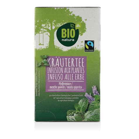 Bio Natura Bio Fairtrade Tee Pfefferminze Hofer