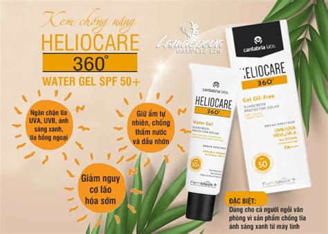 GIÁ TỐT Kem Chống Nắng Heliocare 360 Water Gel SPF 50