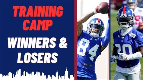 New York Giants Training Camp Winners And Losers YouTube