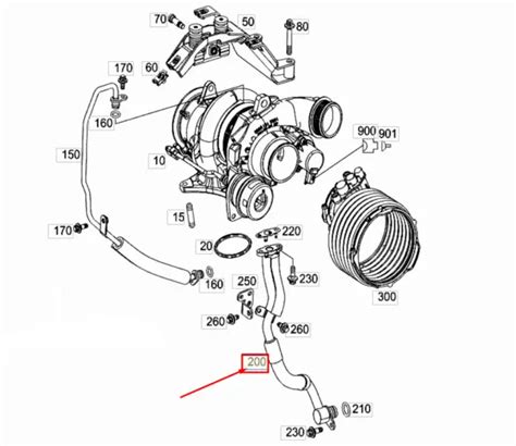 New Mercedes Benz Cla Coupe C Turbo Oil Return Line A