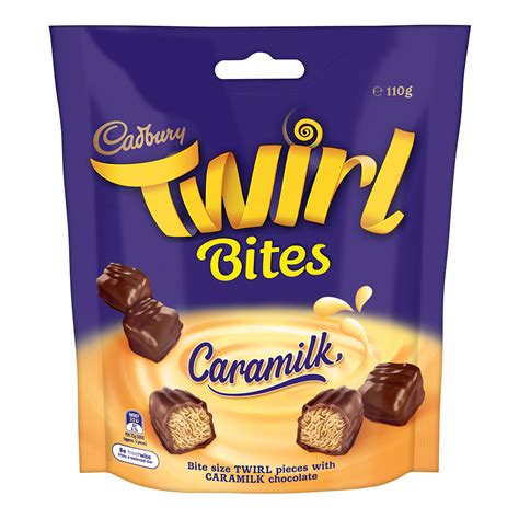 Cadbury Twirl Chocolate Caramilk Bites 110g Rrp £5 99 Clearance Xl £4 99 Clearance Approved Food