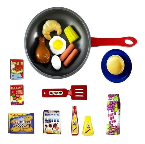 Kit Cozinha Completa Comidinhas Frigideira Infantil 18 Peças