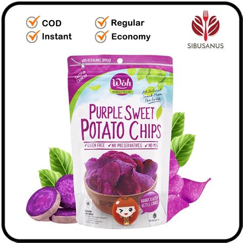 Jual Purple Sweet Potato Chip WOH Bionic Farm Shopee Indonesia