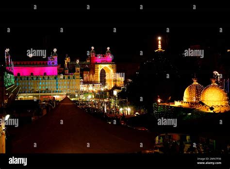 On 25 January 2023 Lluminated View Of Ajmer Dargah Sharif During Urs