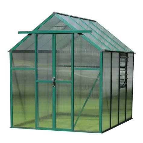 Grandio Greenhouses 8 Ft L X 6 Ft W X 7 Ft H Green Greenhouse At