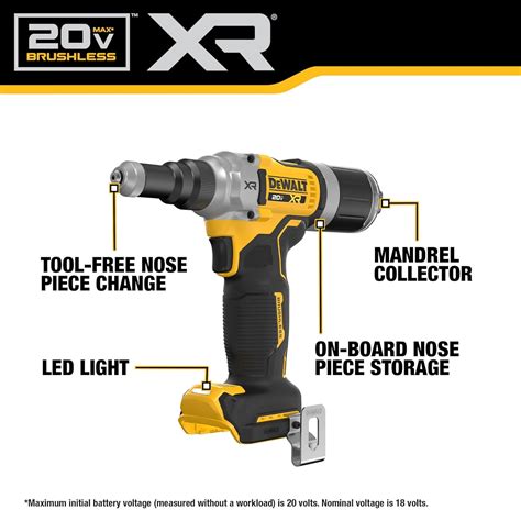 REBITADOR À BATERIA 20V MAX 1 4 BRUSHLESS DCF414B DEWALT Facilita