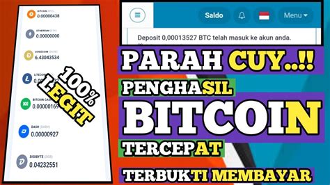 Parah Cuy Penghasil Bitcoin Tercepat Legit Terbukti