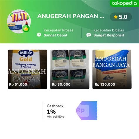 Toko ANUGERAH PANGAN JAYA Online Produk Lengkap Harga Terbaik