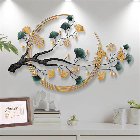 Amazon Oversized D Ginkgo Leaf Metal Wall Art Decor For