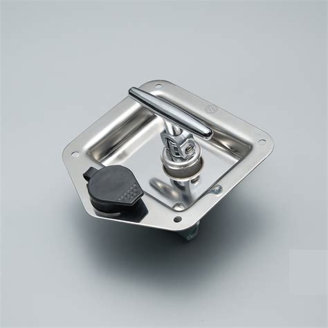 Locking Stainless Steel Paddle T Handle Door Latch