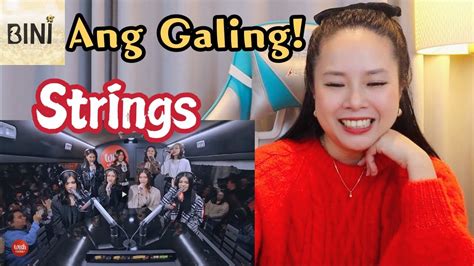 Reaction Bini Performs Strings Live On The Wish Usa Bus Youtube