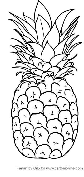 Coloriage De Ananas