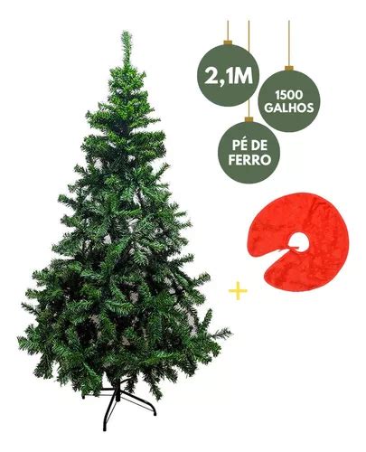 Árvore De Natal Pinheiro 2 1m Grande Tradicional 1500 Galhos MercadoLivre