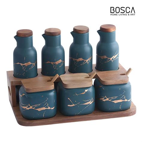 Jual Bosca Living Bianco Kitchen Seasoning Box Oil Bottle Tempat