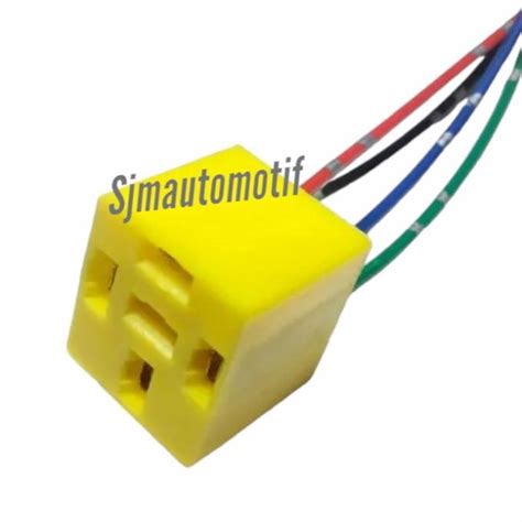 Jual Socket Relay 4 Kaki 5 Kaki Rumah Relay Kuning Kabel Shopee