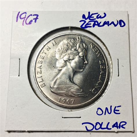 1967 New Zealand One Dollar High Grade Property Room