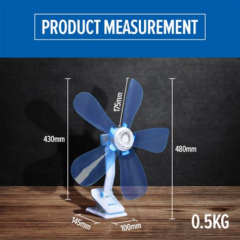 Electric Clip Fan With Silent Motor Ppc603 Powerpacsg