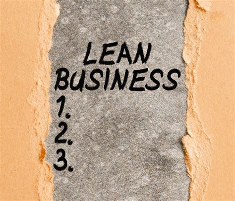 Conceptual Caption Lean Business Business Idea Improvement Of Waste