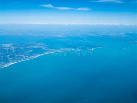 Aerial View of Tampa Bay Beach Stock Photo - Image of move, dusky ...