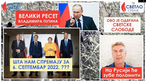 Veliki Reset Vladimira Putina I Odbrana Svetske Slobode Miroslav