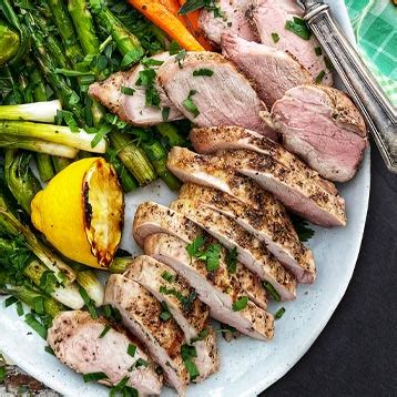 Grilled Pork Tenderloin And Vegetables Chairmans Reserve Meats