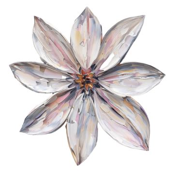 Beautiful Star Shaped Flower Painting Star Shaped Flower Pink Blue