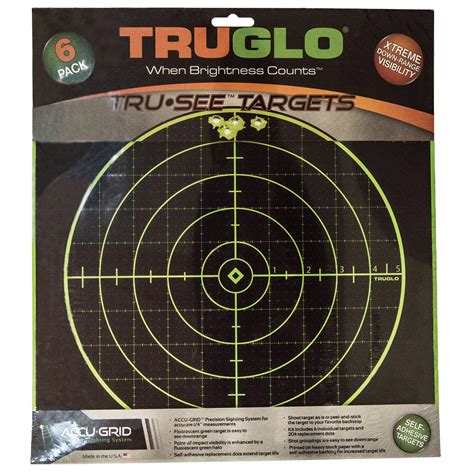 TruGlo TG10A6 Tru See Splatter Target 6 Pack Shooting Targets At