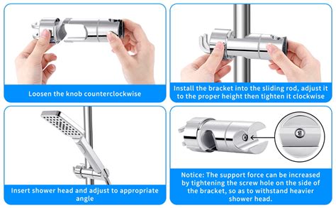 Joyoldelf Universal Hand Shower Holder Adjustable Shower Holder