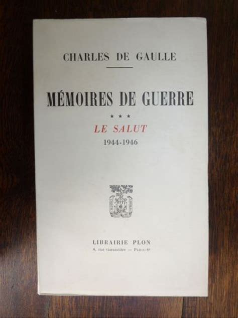 DE GAULLE Mémoires de guerre Autographe Edition Originale