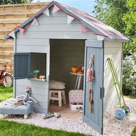 Une Maisonnette En Bois Pour Mini Diy Playhouse Wendy House Outdoor