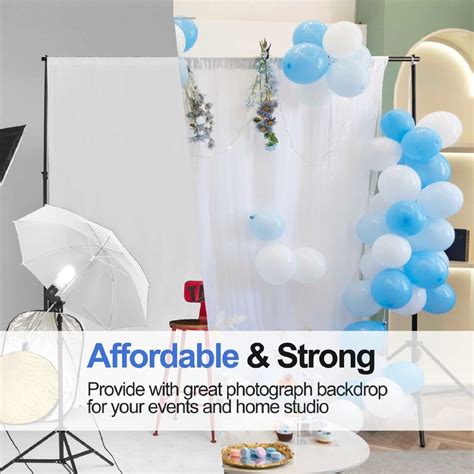 Emart Backdrop Stand X Ft Wxh Photo Studio Adjustable Background