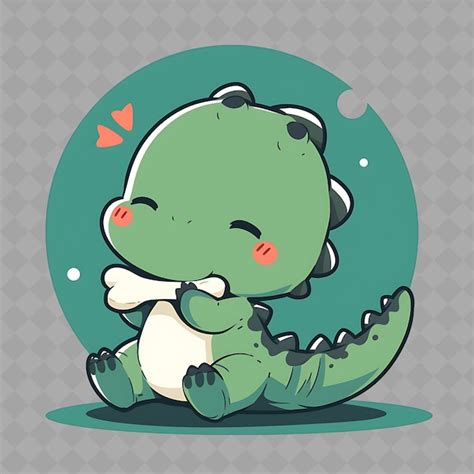 Premium PSD | Endearing and kawaii anime dinosaur boy with dinosaur ...