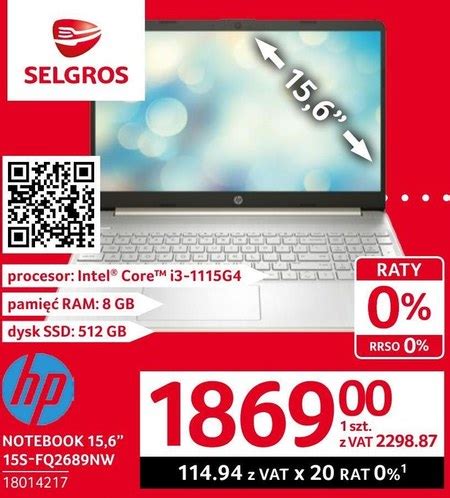 Notebook Hp Promocja Selgros Cash Carry Ding Pl