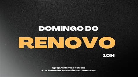 Domingo Do Renovo Youtube