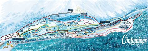 Les Contamines Montjoie Plan Des Pistes De Ski De Fond Alpski