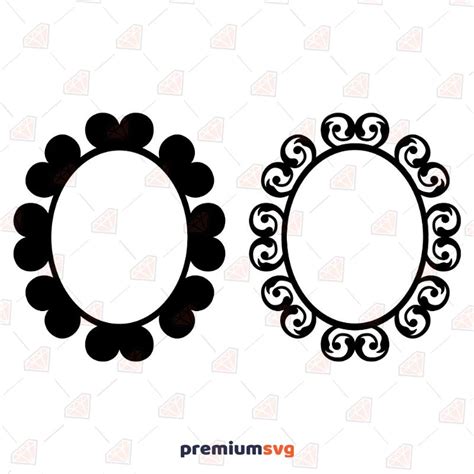 Oval Frame Svg Premiumsvg