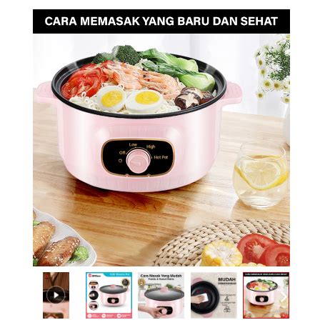 Jual Gm Bear Panci Listrik Serbaguna Liter Electric Cooking