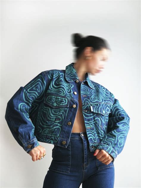 Hand Painted Jacket By Bisextus Denim Jacket Diy Paint Diy Denim