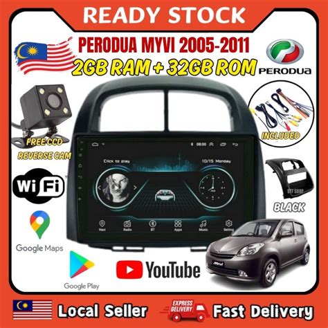 Free Reverse Camera 1 Set Perodua Myvi 2005 2011 Android Player IPS