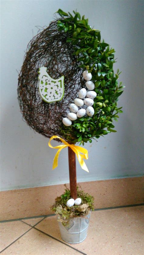 Wielkanocne Drzewko Spring Easter Decor Easter Wreath Diy Easter Diy