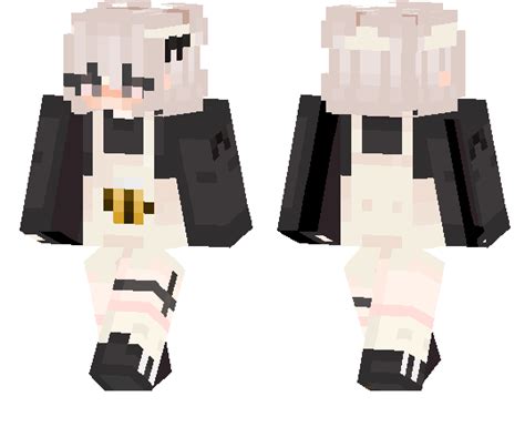 Short Hair Overalls Girl Minecraft Pe Skins