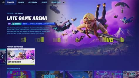 Fortnite Late Game Arena Is Finally Here Youtube