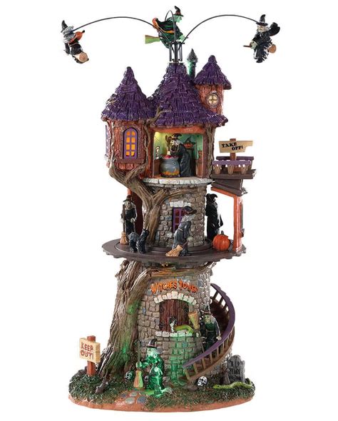 Lemax Spooky Town Witches Tower Halloween Decoration Horror