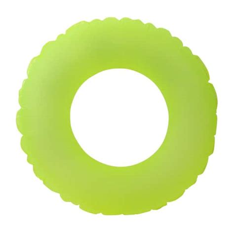 Pool Central In Neon Yellow Inflatable Inner Tube Pool Ring Float