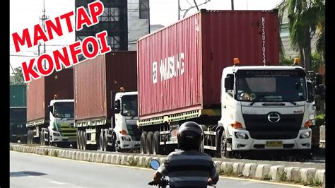 Truk Sultan Spotting Kotak Besi Berjalan Truk Kontainer Actross