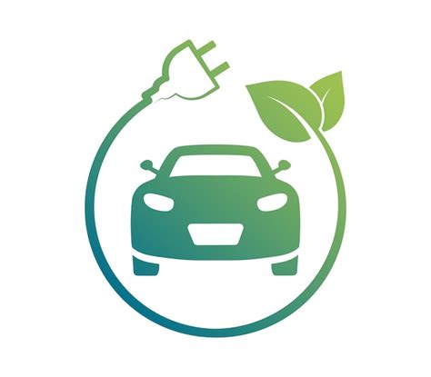 Premium Vector Electric Car Icon Electric Car With Plug Charging Logo