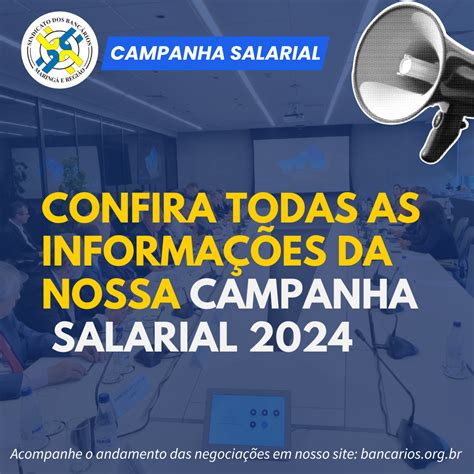 Confira novidades da Campanha Salarial 2024 Bancários Sindicato dos