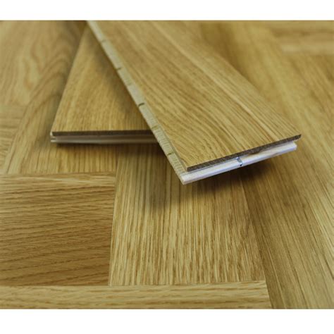 Engineered Prime Oak Lacquered Parquet Block Wood Flooring 1